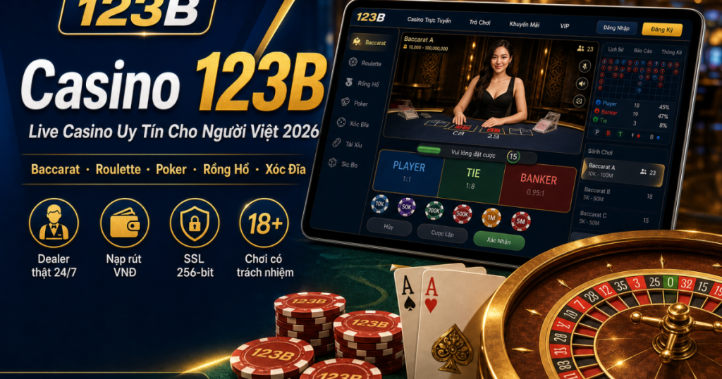 Casino 123B - live casino uy tín cho người chơi Việt Nam 2026